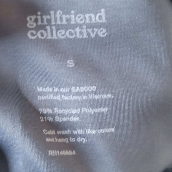 Girlfriend Collective High Waisted Pocket Leggings Navy Small - Picture 3 of 3